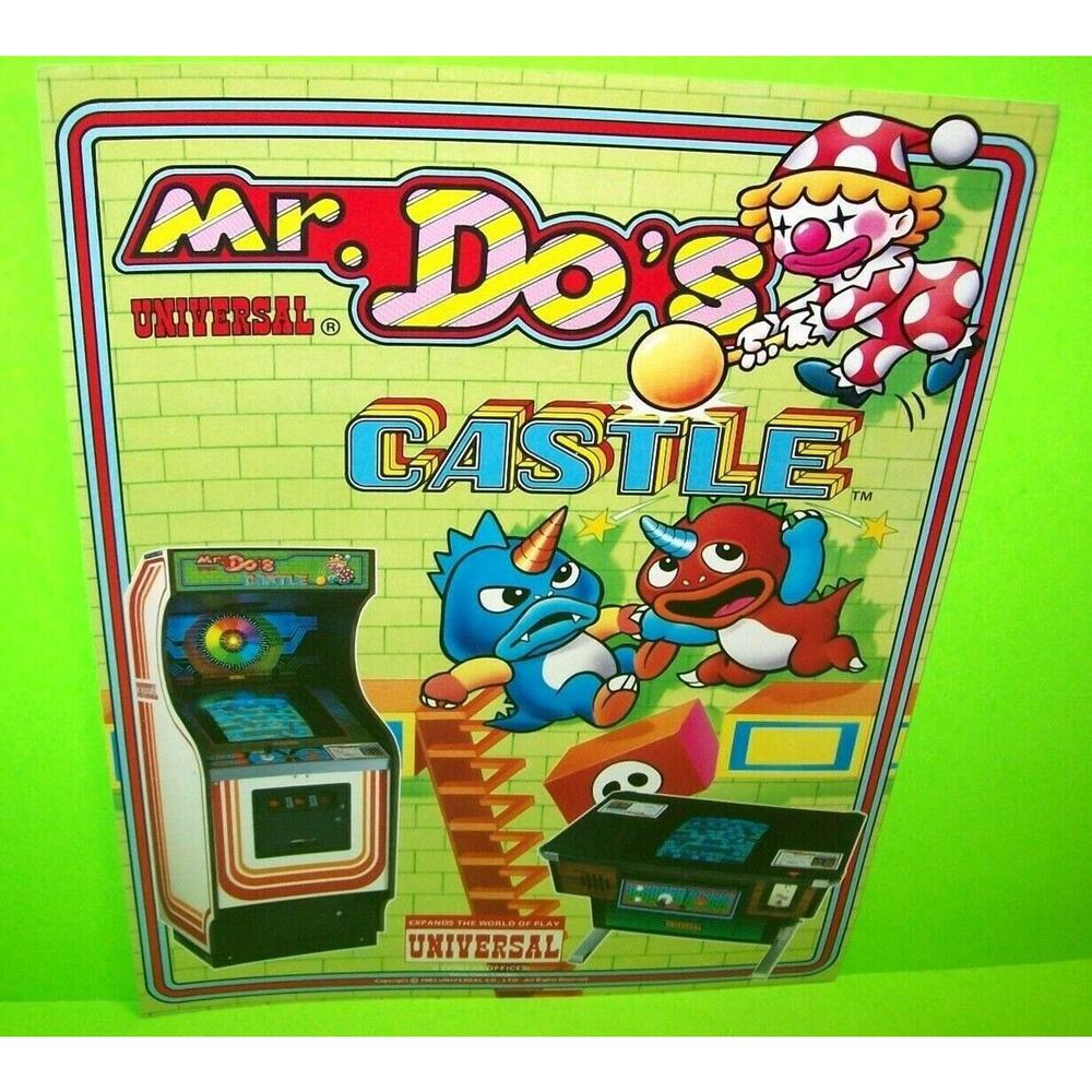 Mr Do's Castle Arcade FLYER Original 1983 Video Game Japan Promo Retro Artwork